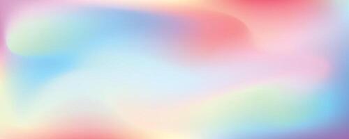 beautiful holographic mesh pastel colorful gradient background with fluid pattern vector