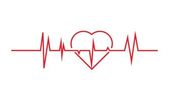 heart rhythm set , Electrocardiogram, ECG - EKG signal, Heart Beat pulse line icon concept design element , Concept of sport. Signs of rhythm, healthy life unhealthy ecg. vector