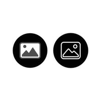 Gallery , picture icons. Perfect for user interface, new application, etc vector