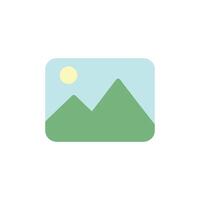 Gallery icon in flat. picture icon. Art Gallery, Photo, Picture Glyph Solid Icon in color vector