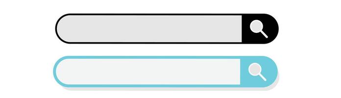 Search Bar icons. Internet search box. search engine box user interface. vector