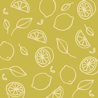 lemon pattern illustration vector