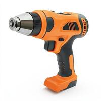 Orange and Black Cordless Power Drill Tool photo
