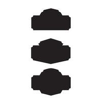set of vintage shield design. retro style element. vector