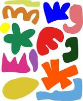 Abstract Colorful Shapes Composition illustration vector