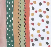 Abstract Composition with Dots and Stripes vector