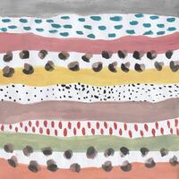 Abstract Colorful Layered Stripes and Dot Pattern vector