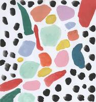 Colorful Abstract Shapes with Dots illustration vector