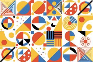 Bauhaus Abstract Geometry circle minimalized vector