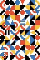 Bauhaus Abstract Geometry Minimalize Set pattern vector