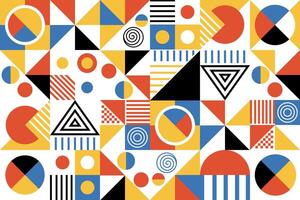 Bauhaus Abstract Geometry vector