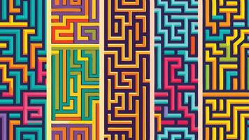 Fluid Line Pattern Art vector