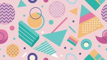 80s 90s Pastel Pattern Vibes vector