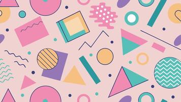 Whimsical Memphis Pattern Style vector