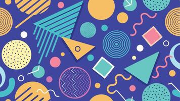 Stylish Pattern with Doodles vector