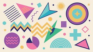 Bold Abstract Geometric Pattern vector