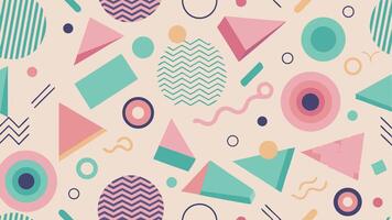 Bold Memphis Throwback Pattern vector