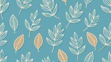 Light Floral Sketch Pattern vector