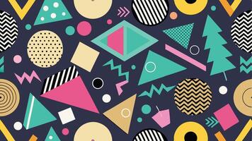 Bold Retro Geometric Pattern vector