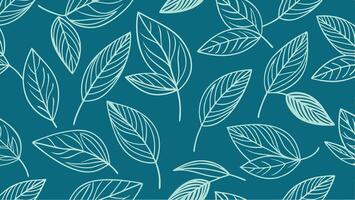 Modern Botanical Line Design vector