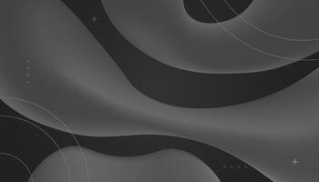 Abstract background with black and white shapes vector