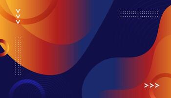 Abstract background with orange, blue and red colors vector