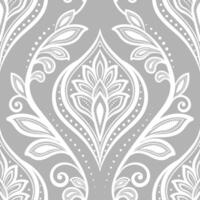 damask pattern. Royal pattern with floral ornament. Seamless wallpaper with a damask pattern. vector