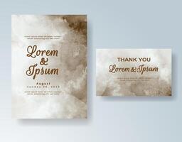Moody watercolor tones for elegant invitation vector
