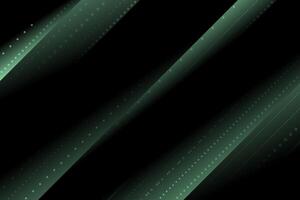 Abstract green background with glowing lines and a futuristic digital design in motion on a dark backdrop. Technology or Hi-tech background. vector