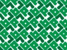 Abstract green background with geometric corner patterns and a central empty space, ideal for text or design overlays vector