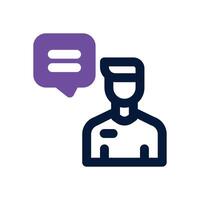 advisory dual tone icon. Sleek and modern icon for websites and mobile apps. vector