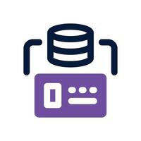 tokenization dual tone icon. Sleek and modern icon for websites and mobile apps. vector