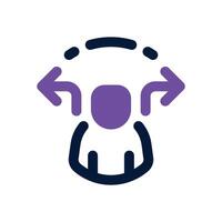 decision making dual tone icon. Sleek and modern icon for websites and mobile apps. vector