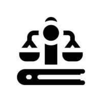 law glyph icon. Strong and solid icon for websites and mobile apps. vector