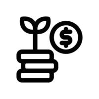 wealth line icon. Clean and minimalist icon for websites and mobile apps. vector