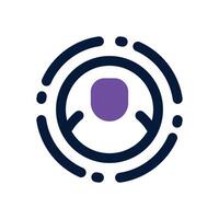 contributor dual tone icon. Sleek and modern icon for websites and mobile apps. vector