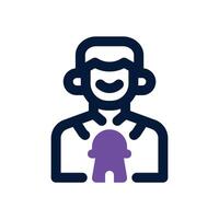 journalist dual tone icon. Sleek and modern icon for websites and mobile apps. vector