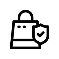 online shop line icon. Clean and minimalist icon for websites and mobile apps. vector