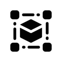 transformation glyph icon. Strong and solid icon for websites and mobile apps. vector