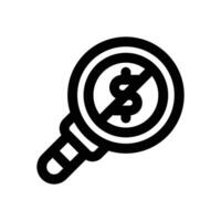 no charge line icon. Clean and minimalist icon for websites and mobile apps. vector