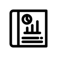 financial statement line icon. Clean and minimalist icon for websites and mobile apps. vector