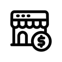 stock exchange line icon. Clean and minimalist icon for websites and mobile apps. vector