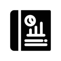 financial statement glyph icon. Strong and solid icon for websites and mobile apps. vector