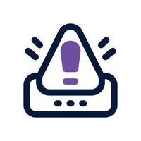 attantion dual tone icon. Sleek and modern icon for websites and mobile apps. vector