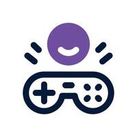 game dual tone icon. Sleek and modern icon for websites and mobile apps. vector