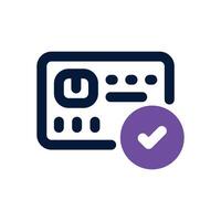 payment status dual tone icon. Sleek and modern icon for websites and mobile apps. vector