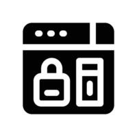 online shopping glyph icon. Strong and solid icon for websites, mobile interfaces, presentations, and visual branding. High quality and easy to edit. vector