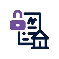 collateral dual tone icon. Sleek and modern icon for websites and mobile apps. vector