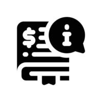 finance guide glyph icon. Strong and solid icon for websites and mobile apps. vector