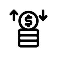 profit line icon. Clean and minimalist icon for websites and mobile apps. vector
